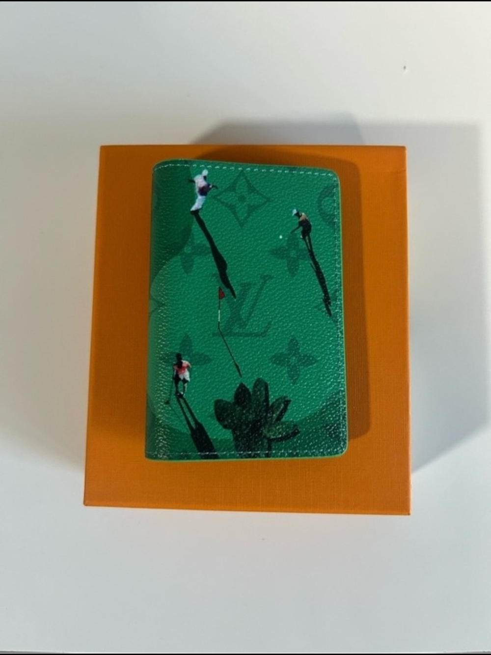 Louis Vuitton Green Golf Monogram Card Case Wallet